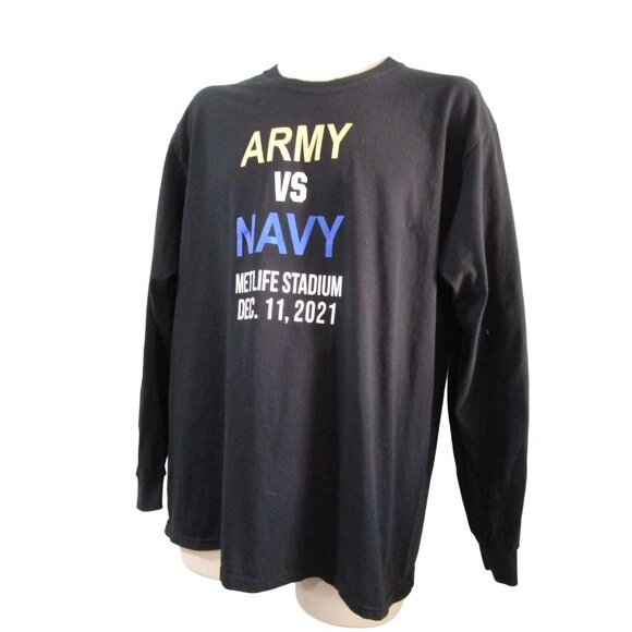 Army Navy Game Met Life 2021 T Shirt12 Duty Honor Country Beat Navy Mens L EUC - Picture 6 of 12